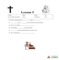 The Creation and the Fall of Man - Fill-in-the-Blanks